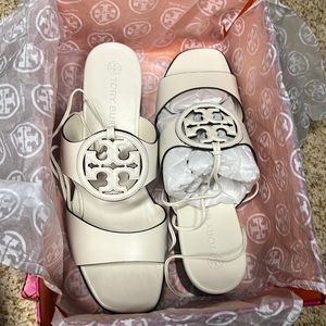 BRAND NEW BOMBE MILLER HEEL SANDAL calf leather